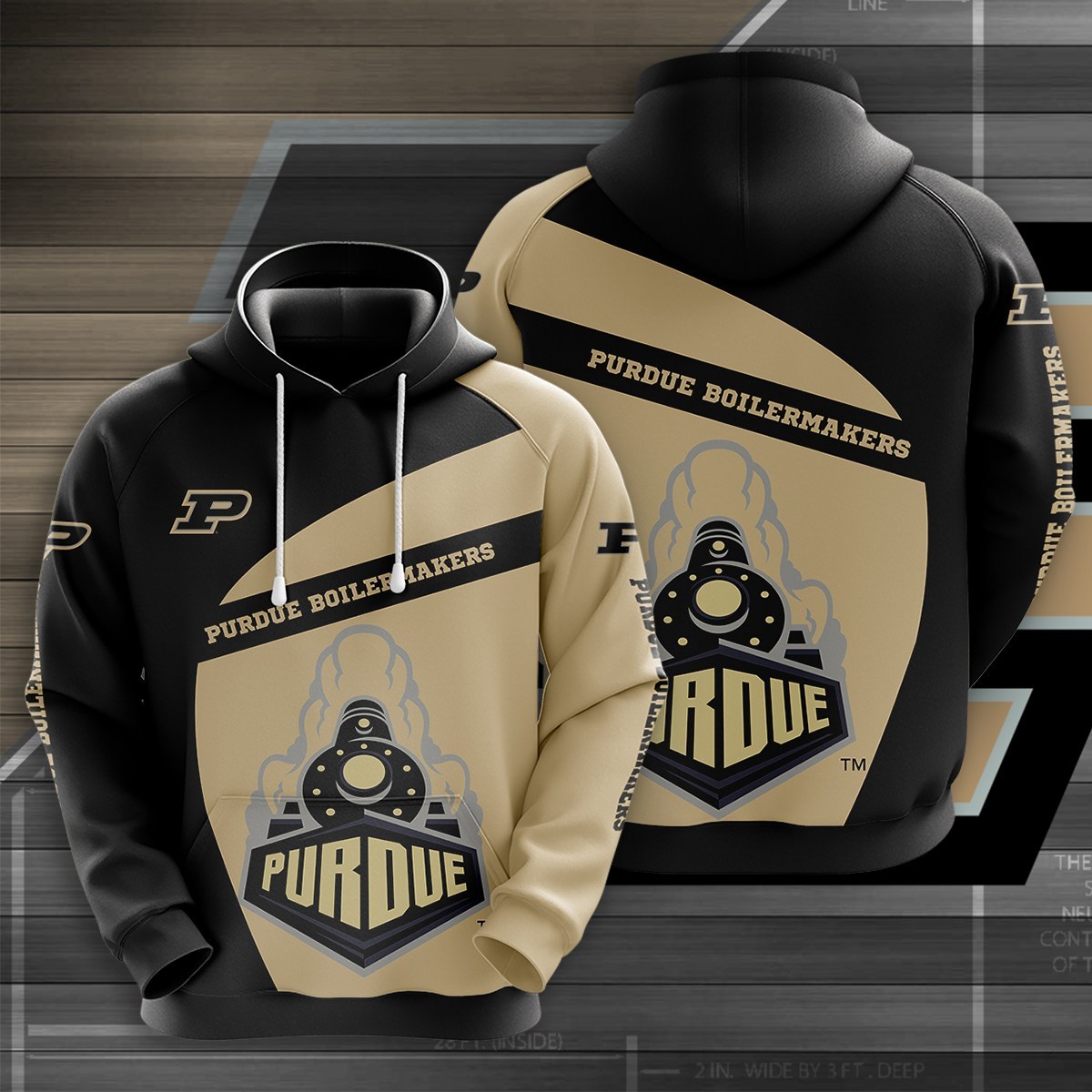 Ncaa Purdue Boilermakers 3D All Over Print Hoodie, Zip-Up Hoodie