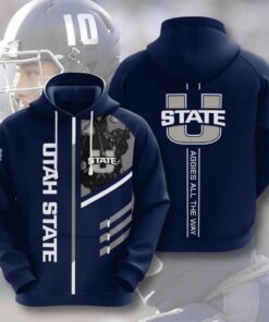 Ncaa Utah State Aggies 3D All Over Print Hoodie, Zip-Up Hoodie