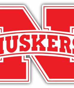Nebraska Cornhuskers College NCAA Logo Vinyl Decals Sticker For Car Truck Door And Window Laptop Gifts For Fans