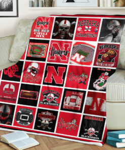 Nebraska Cornhuskers Sherpa Fleece Blanket Gifts for NCAA Fans