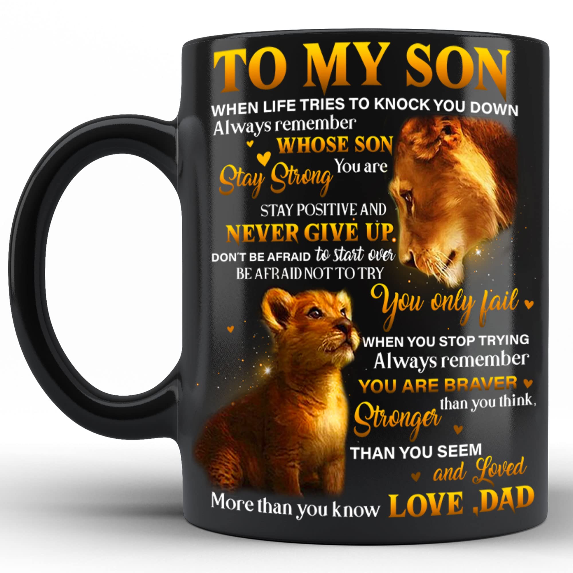 Never Forget That I Love You Mug To My Son From Dad Coffee Mug