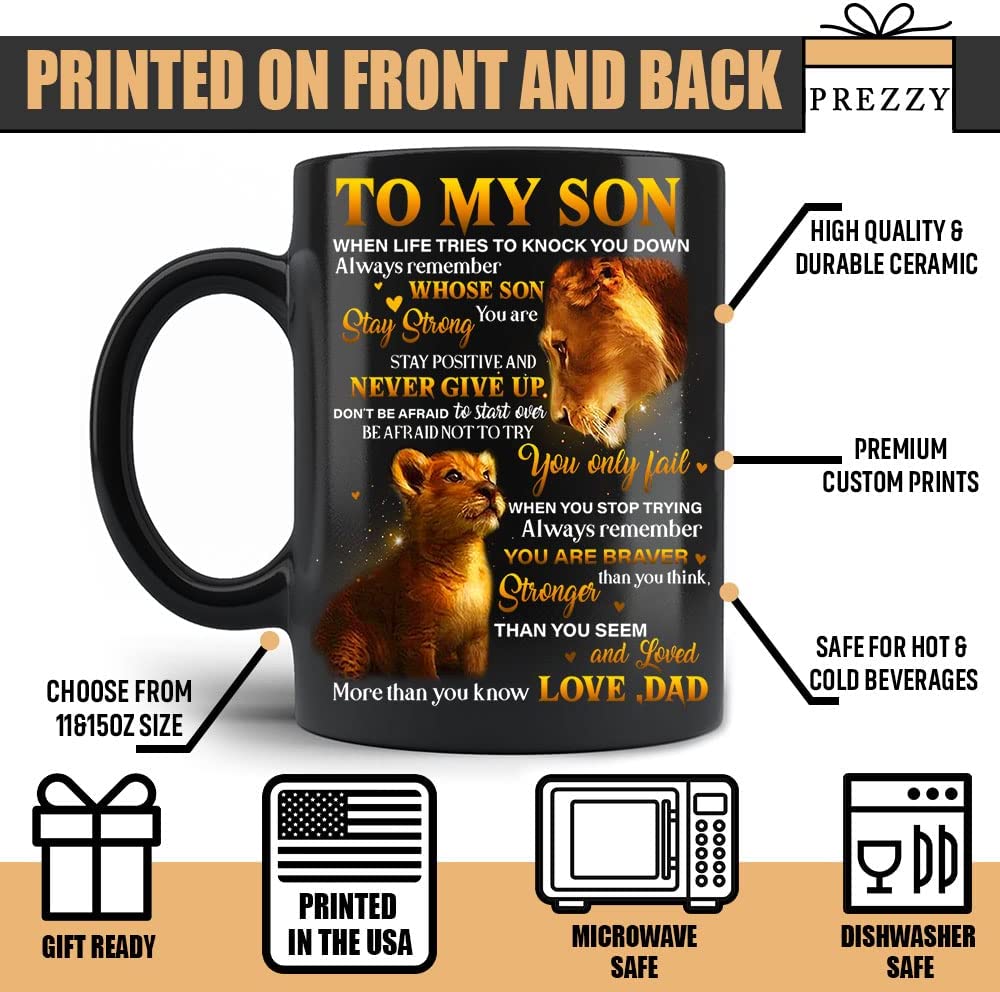 Never Forget That I Love You Mug To My Son From Dad Coffee Mug