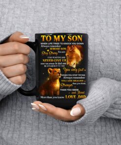 Never Forget That I Love You Mug To My Son From Dad Coffee Mug