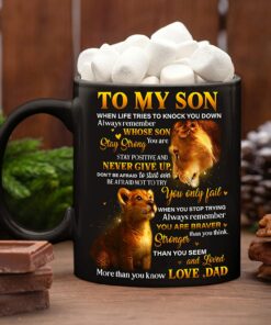 Never Forget That I Love You Mug To My Son From Dad Coffee Mug