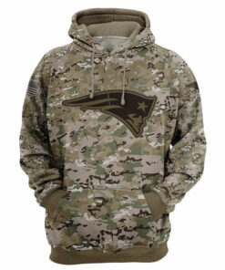 New England Patriots Camouflage Hoodie 3D Printed Gifts for Fans