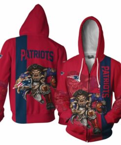 New England Patriots Hoodies Mens Mascot 3D Ultra Cool Gifts for Fans