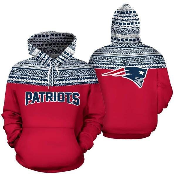 New England Patriots Ncaa Football Maori Tattoo 3D All Over Print Hoodie, Zip-Up Hoodie