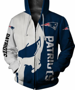New England Patriots Skull Hoodie Printed Gifts for Fans