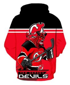 New Jersey Devils Hoodie Mascot 3D Printed Gifts for Fans