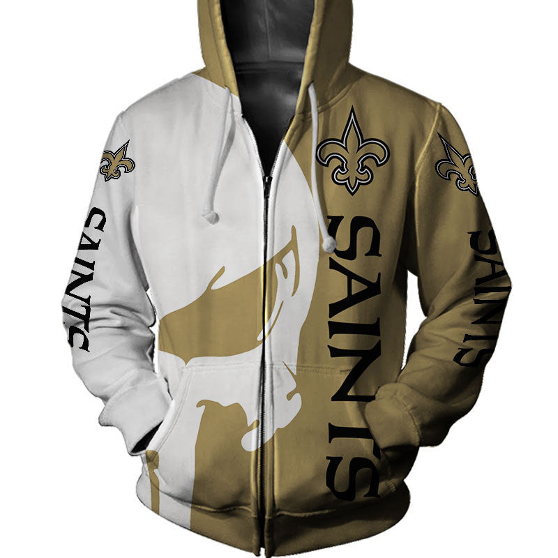 New Orleans Saints Hoodies Skull Printed Gifts for Fans
