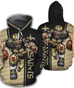 New Orleans Saints Men's Hoodies Mascot 3D Ultra Cool Gifts for Fans