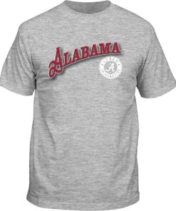 New World Graphics Alabama Roll Tide Crimson Alabama Team Name And Logo Mens Short Sleeve T-Shirt Graphic Tee