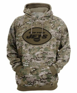 New York Jets Hoodie Camo Printed 3D Pullover Zip Up Hoodies Gifts for Fans