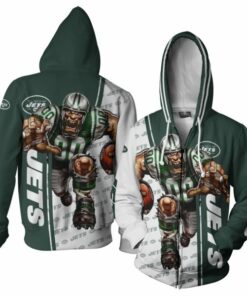 New York Jets Hoodies Mascot 3D Ultra Cool Gifts for Fans