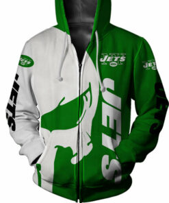 New York Jets Hoodies Skull Printed Gifts for Fans