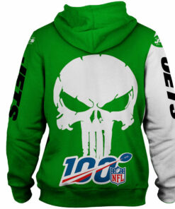 New York Jets Hoodies Skull Printed Gifts for Fans