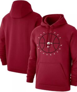 Nike Cardinal Arkansas Razorbacks Basketball Icon Club Fleece Pullover Hoodie, Hogs Shirt Gifts For Razorbacks Fans, Arkansas Razorbacks Hoodie