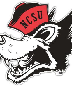 North Carolina State Wolfpack NCAA Logo Vinyl Decals Sticker For Car Truck Door And Window Laptop Gift For Fan