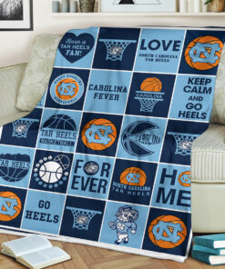North Carolina Tar Heels Sherpa Fleece Blanket Gifts for NCAA Fans