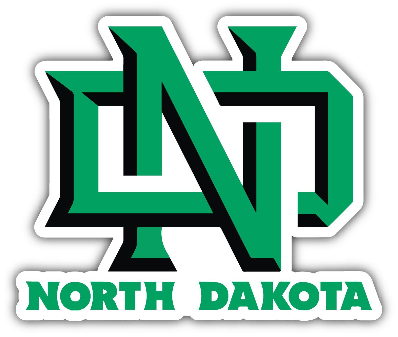North Dakota Fighting Sioux College NCAA Logo Vinyl Decals Sticker For Car Truck Door And Window Laptop Gifts For Fans