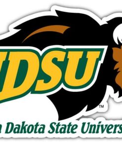 North Dakota State Bison NCAA Logo Vinyl Decals Sticker For Car Truck Door And Window Laptop Gift For Fans
