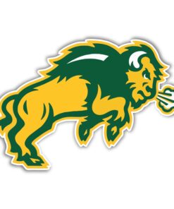 North Dakota State Bisons Full Color Vinyl Decal For Car Door Windows Gifts For Football Fans