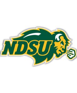 North Dakota State Full Color Vinyl Decal For Car Door Windows Gifts For Football Fans