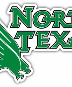 North Texas Mean Green College NCAA Logo Vinyl Decals Sticker For Car Truck Door And Window Laptop Gifts For Fans