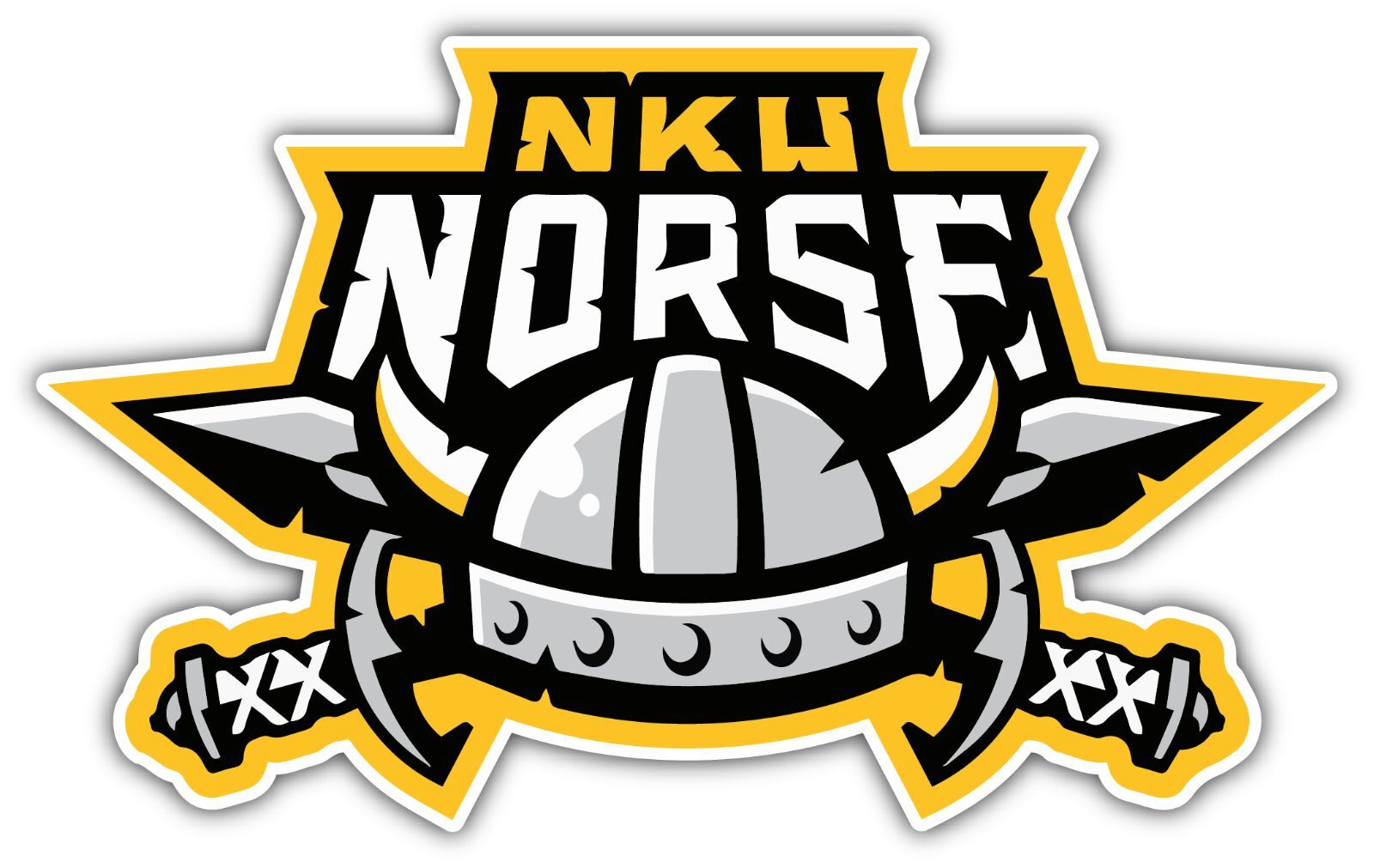 Northern Kentucky Norse College NCAA Logo Vinyl Decals Sticker For Car Truck Door And Window Laptop Gifts For Fans