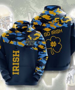 Notre Dame Fighting Irish 3D All Over Print Zip Hoodie Gifts For Ncaa Fans