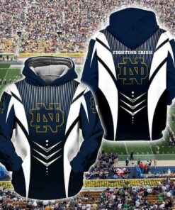 Notre Dame Fighting Irish Armor Funny 3D All Over Print Zip Hoodie Gifts For Ncaa Fans