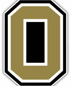 Oakland Golden Grizzlies College NCAA Logo Vinyl Decals Sticker For Car Truck Door And Window Laptop Gifts For Fans