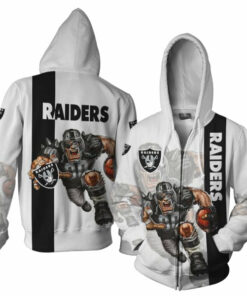Oakland Raiders Men's Hoodies Mascot 3D Ultra Cool Gifts for Fans