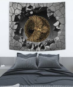 Odin And Wolf Viking Homeset Tapestry for Wall Décor