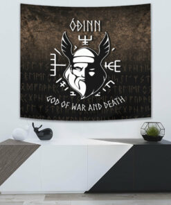 Odin God Of War And Death Tapestry for Wall Décor