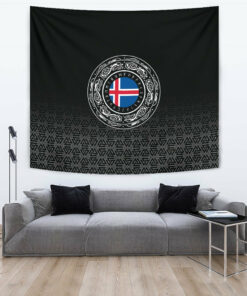 Odin The Allfather Asgard God And Chief Of Aesir Cyan Version Tapestry for Wall Décor