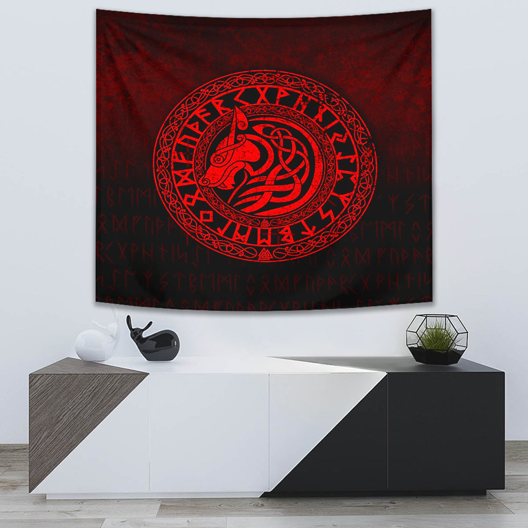 Odin Viking Legend Warrior 3D Print Wall Tapestry for Wall Décor