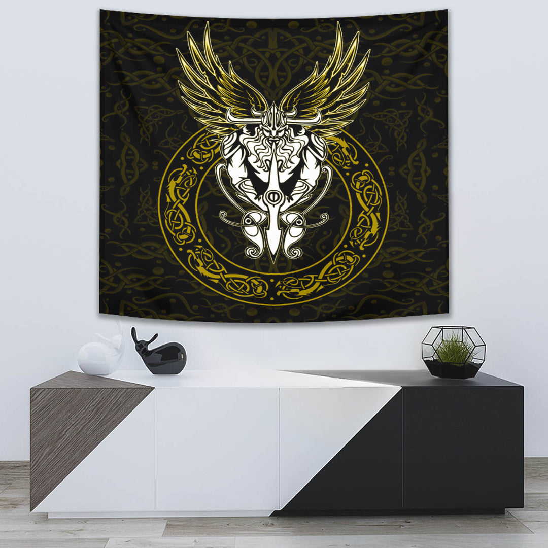 Odin Viking Style Tapestry for Wall Décor
