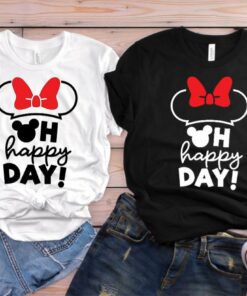 Oh Happy Day, Disney Shirts, Women's Disney Shirts, Disney World Shirt, Disney Shirt for Girls, Disney Girls Trip Shirts Gift For Men Women Kid Hoodie Sweatshirt Toddler Shirt