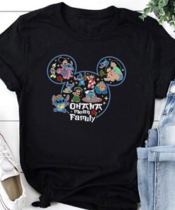 Ohana means family shirt, Funny Family Shirt, Disney Family Shirt, Matching Disney Vacation Shirt, Lilo and Stitch, Disney family shirt unisex Gift For Men Women Kid Hoodie Sweatshirt Toddler Shirt