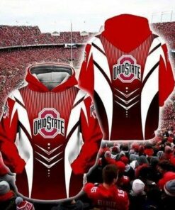 Ohio State Buckeyes 3D All Over Print Zip Hoodie Gifts For Ncaa Fans For Men And Women
