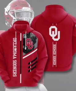 Oklahoma Sooners American Football 3D All Over Print Zip Hoodie Gifts For Ncaa Fans
