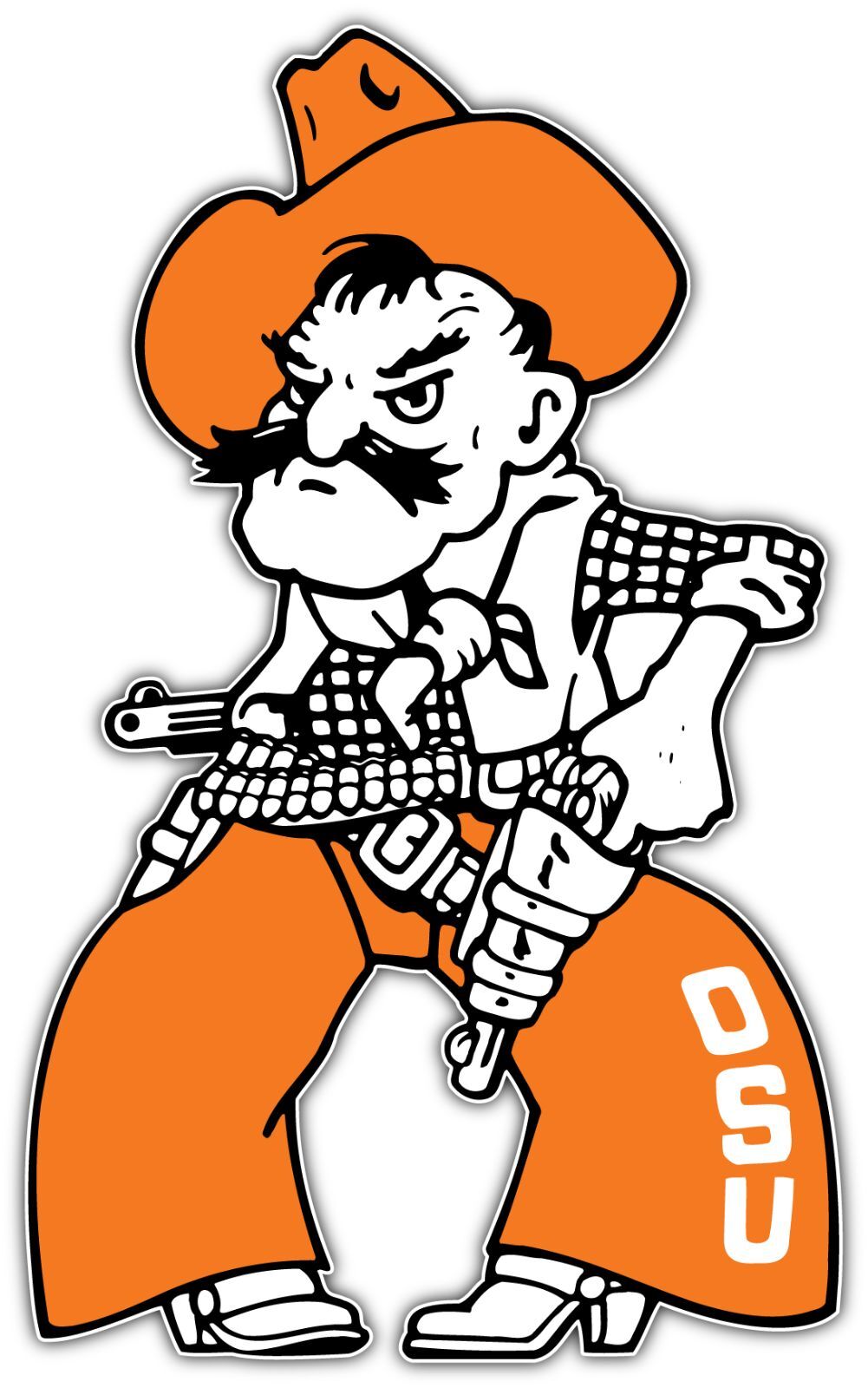 Oklahoma State Cowboys NCAA Logo Vinyl Decals Sticker For Car Truck Door And Window Laptop