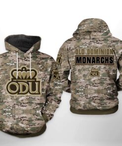 Old Dominion Monarchs Ncaa Camo Veteran 3D All Over Print Hoodie, Zip-Up Hoodie