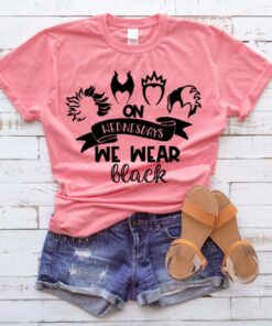 On Wednesdays We Wear Black, Disney Shirts, Disney Shirts for Women, Girls Disney Shirts, Disney Villains Shirt, Mean Girls Shirt Gift For Men Women Kid Hoodie Sweatshirt Toddler Shirt