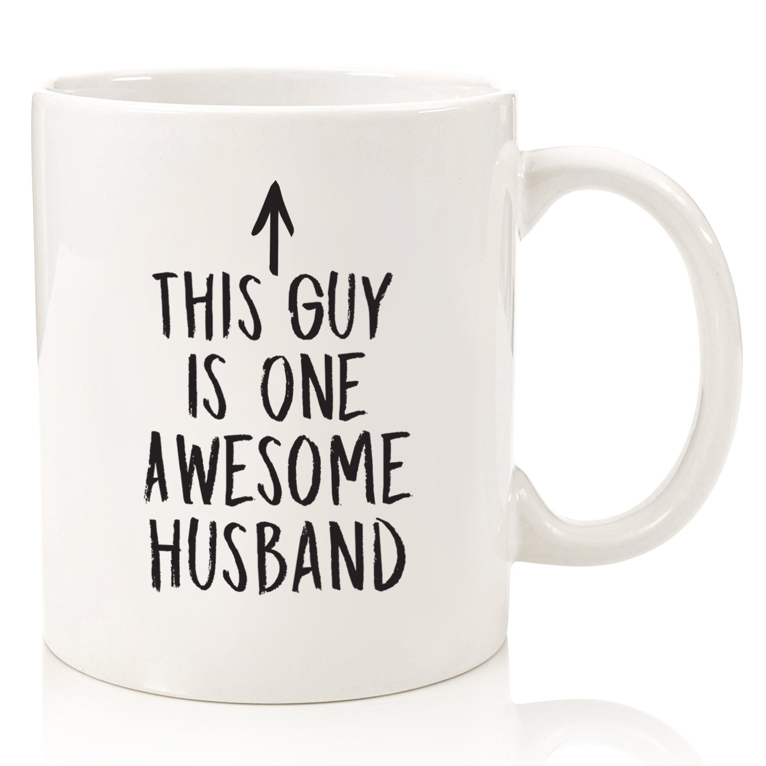 One Awesome Husband Funny Coffee Mug - Best Husband Anniversary, Christmas Gifts From Wife - Unique Gifts For Men, Him - Top Birthday Present Idea From Wifey -Fun Novelty Cup For The Mr