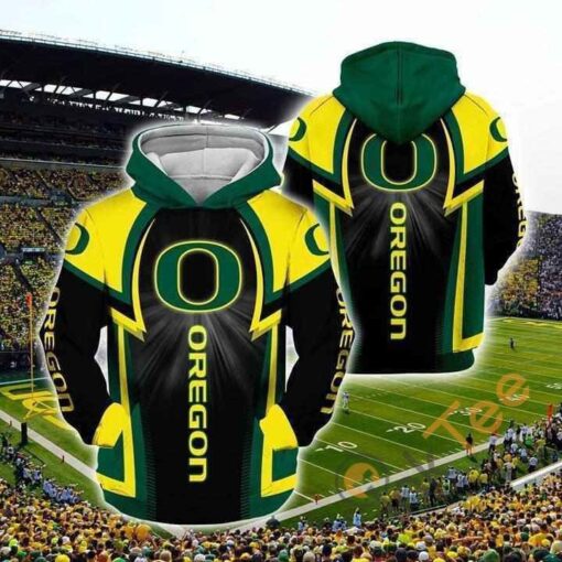 Oregon Ducks 3D All Over Print Zip Hoodie Gifts For Ncaa Fans