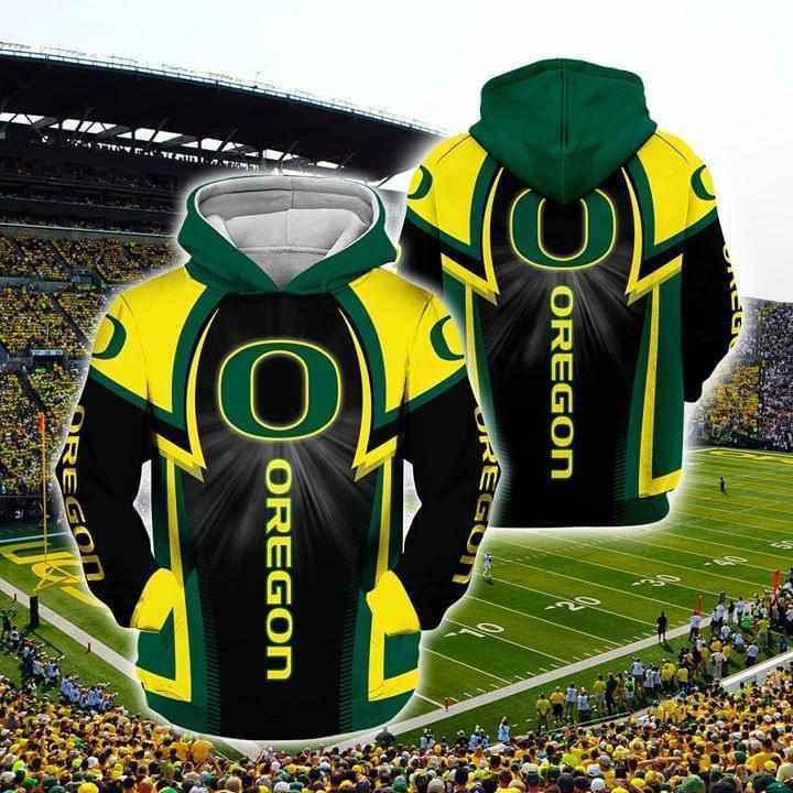 Oregon Ducks Ncaa 3D All Over Print Hoodie, Zip-Up Hoodie