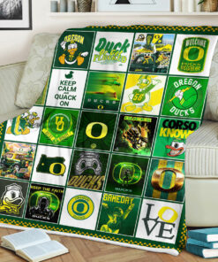 Oregon Ducks Sherpa Fleece Blanket Gifts for NCAA Fans