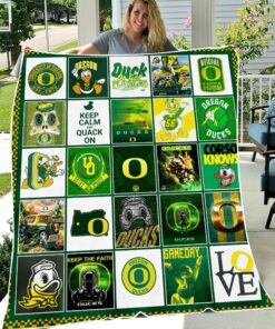 Oregon Ducks Sherpa Fleece Blanket Gifts for NCAA Fans